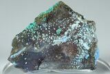 Vibrant Blue, Cyanotrichite Crystal Aggregates - China #186012-1